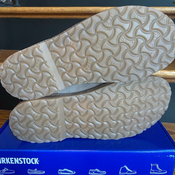 Birkenstock Uppsala Shearling Gray Taupe/Soft Pink NEW IN BOX 7 US/38 EU - Picture 2 of 14